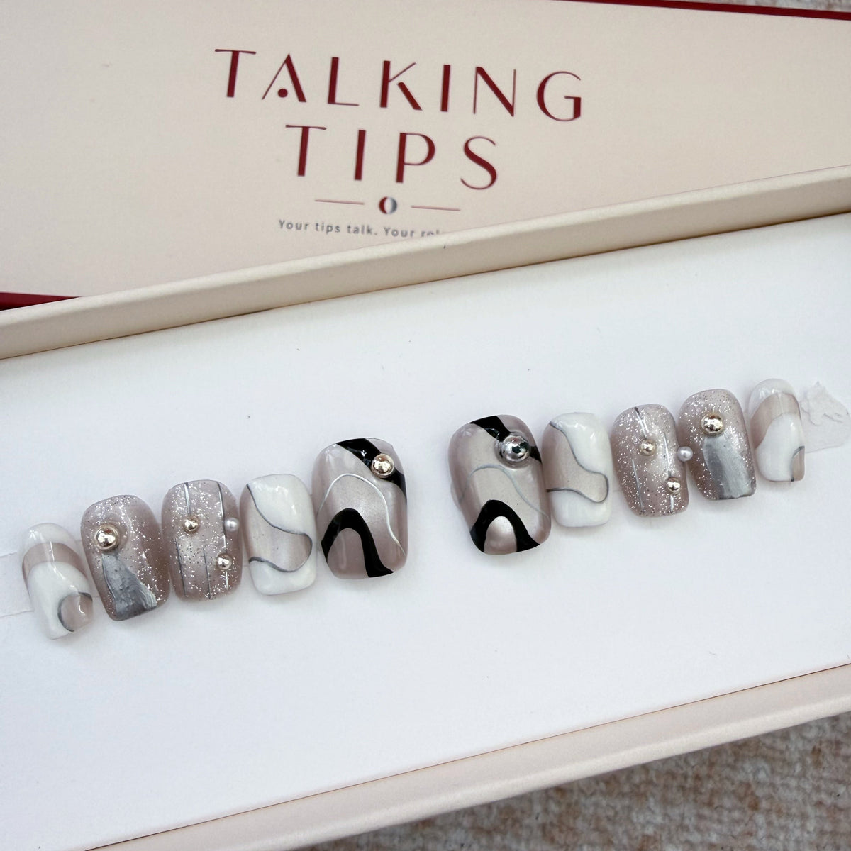 Set 2: Main Character · Statement Set — Four Curated Reusable Short Press-On Nail Sets