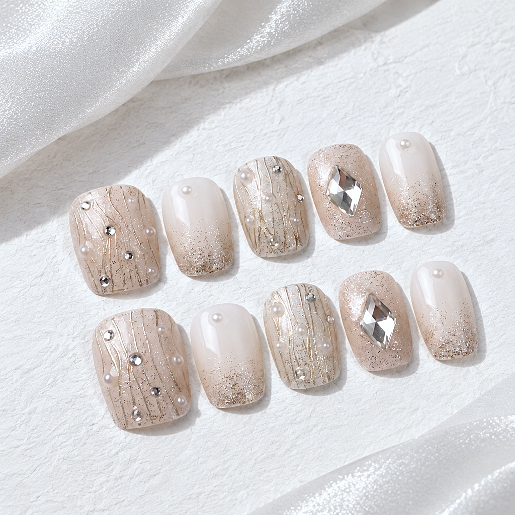 Set 1: Main Character · Everyday Set — Four Curated Reusable Short Press-On Nail Sets